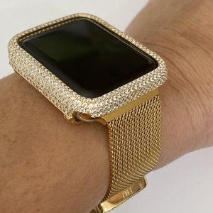 Bling Apple Watch Bezel Case Cover Gold Series 2/3
